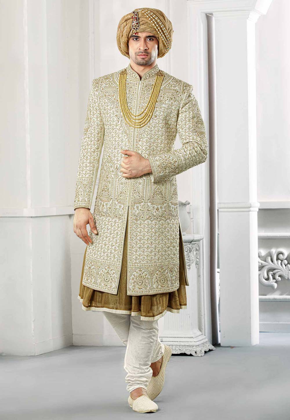Hand work Sherwani for wedding.