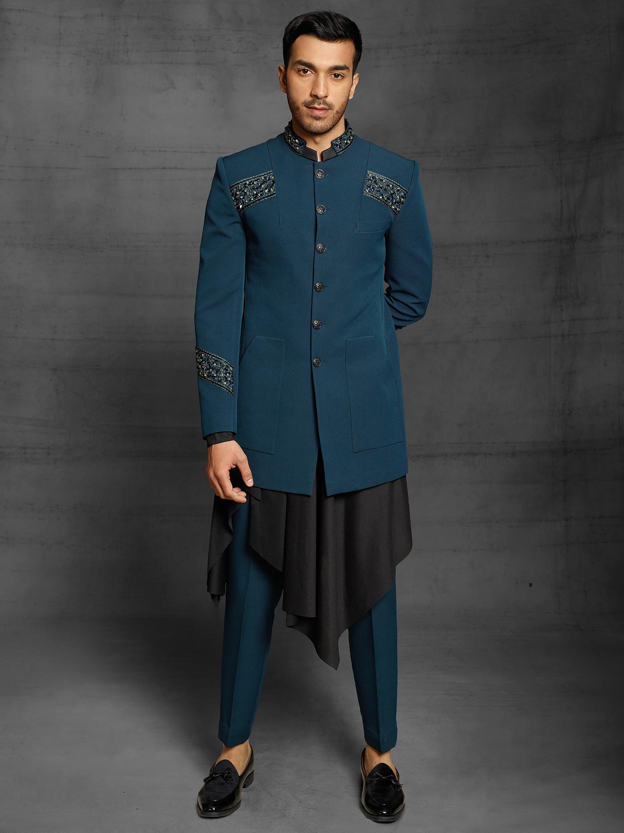 Designer Blue Mens Jodhpuri Dress For Men