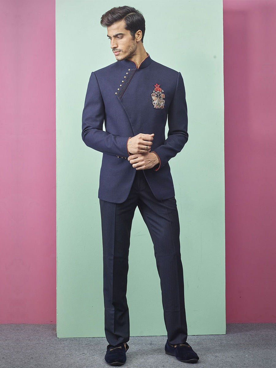 Blue Colour Indian Designer Jodhpuri.