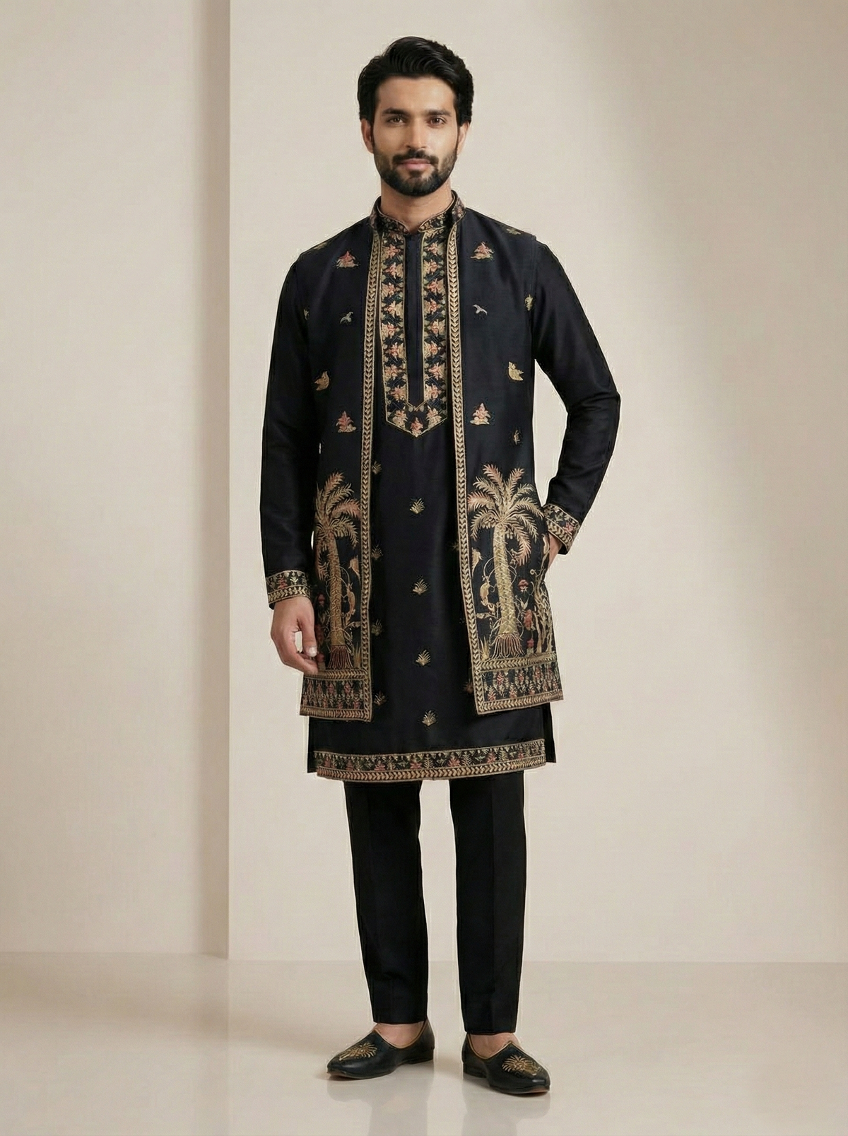 Midnight Black Wedding Wear for Men