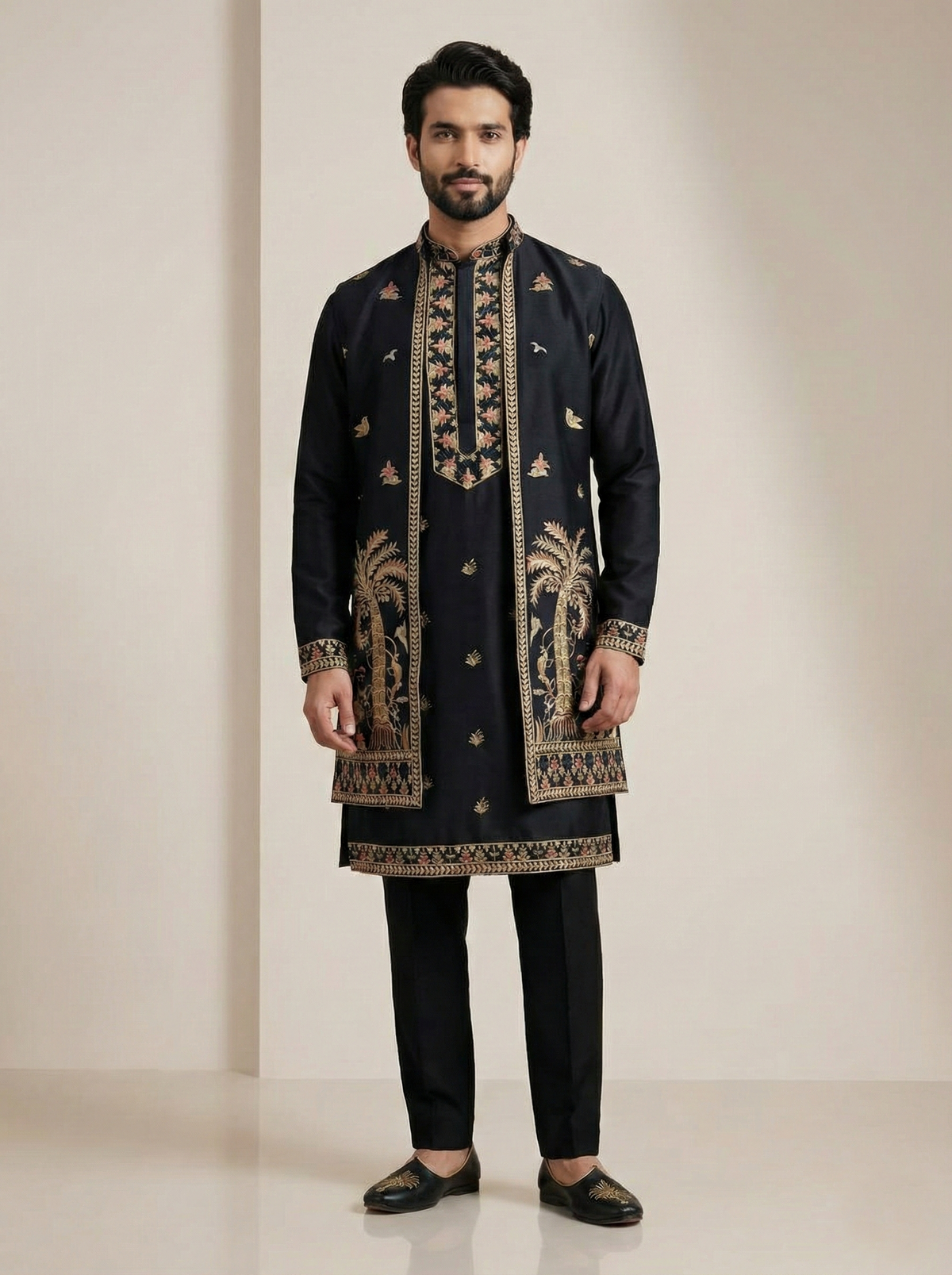 Midnight Black Wedding Wear for Men