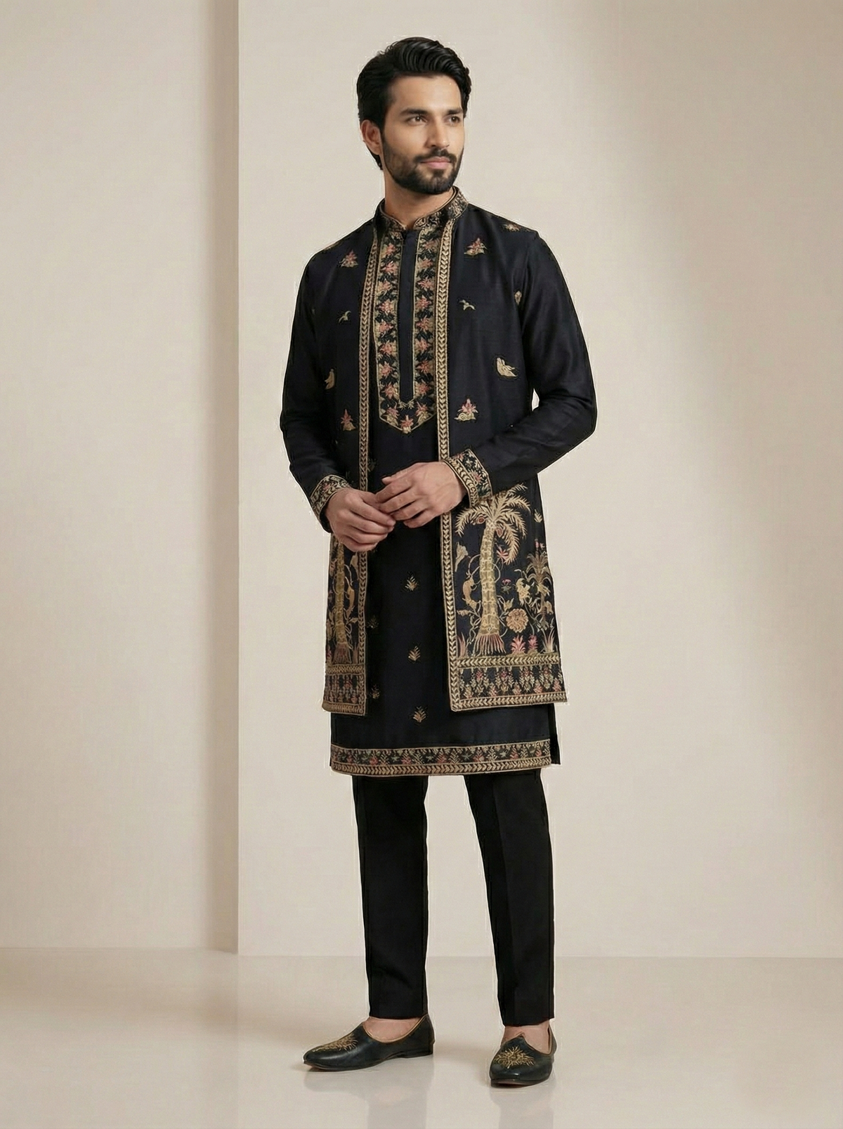 Midnight Black Wedding Wear for Men