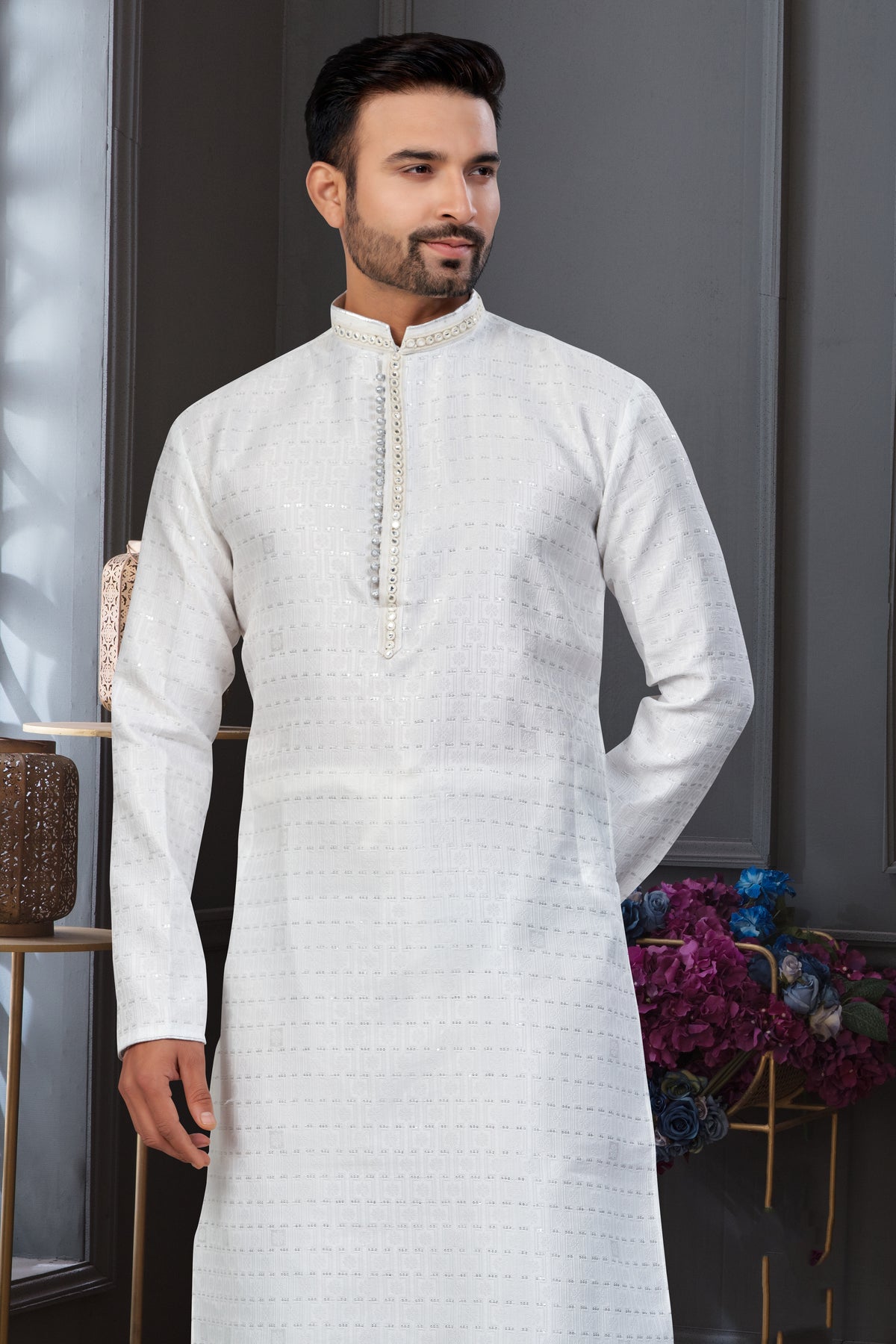 Premium White Traditional Kurta Pajama