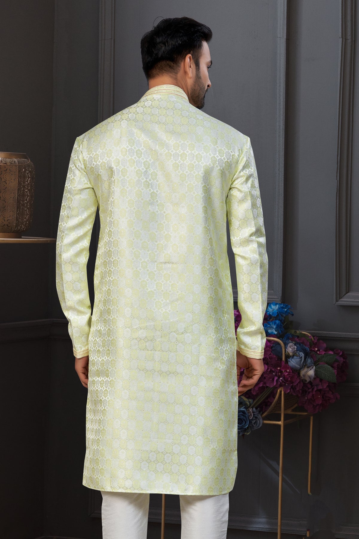 Light Green Festive Kurta Set