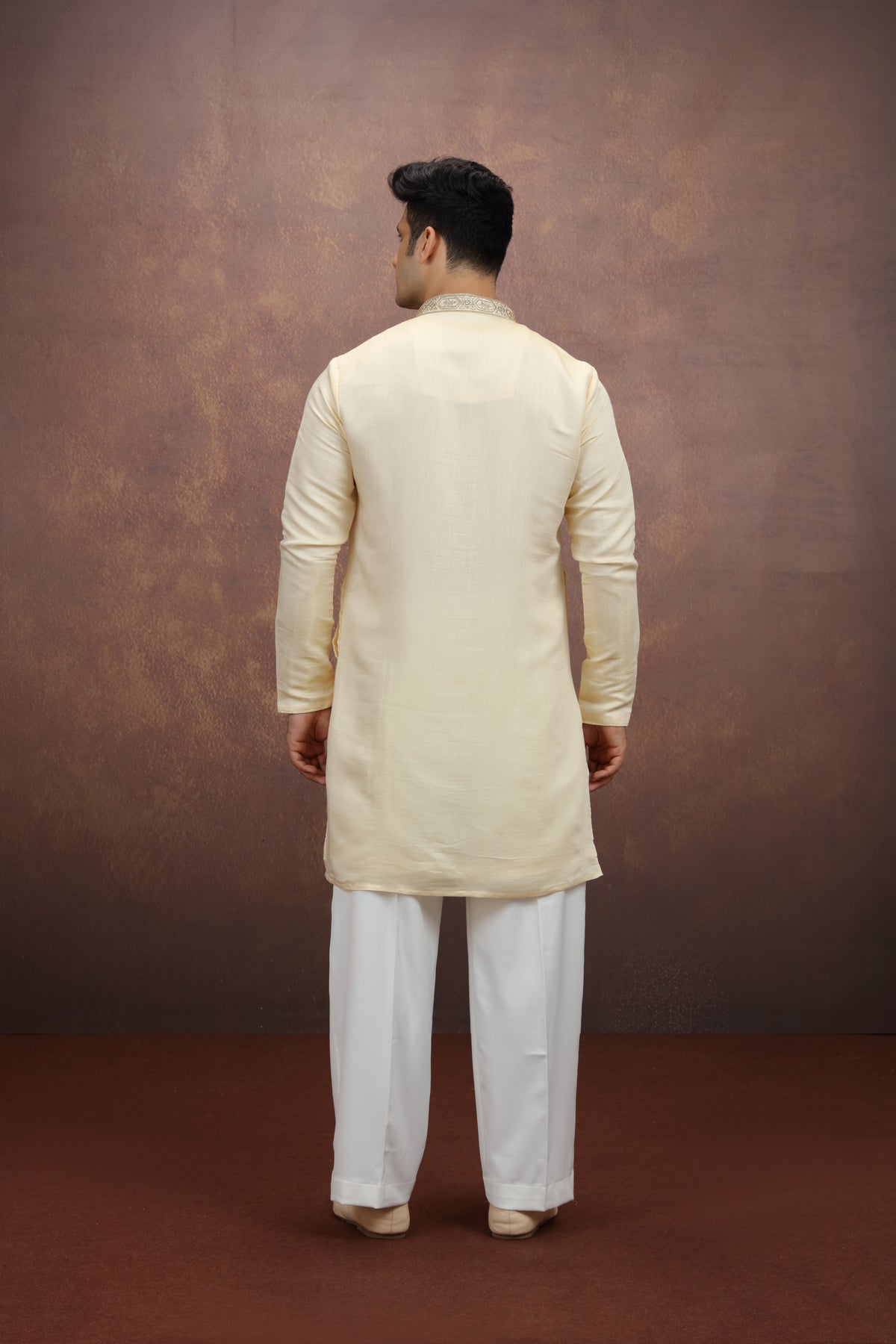Gold Motif Silk Ethnic Set