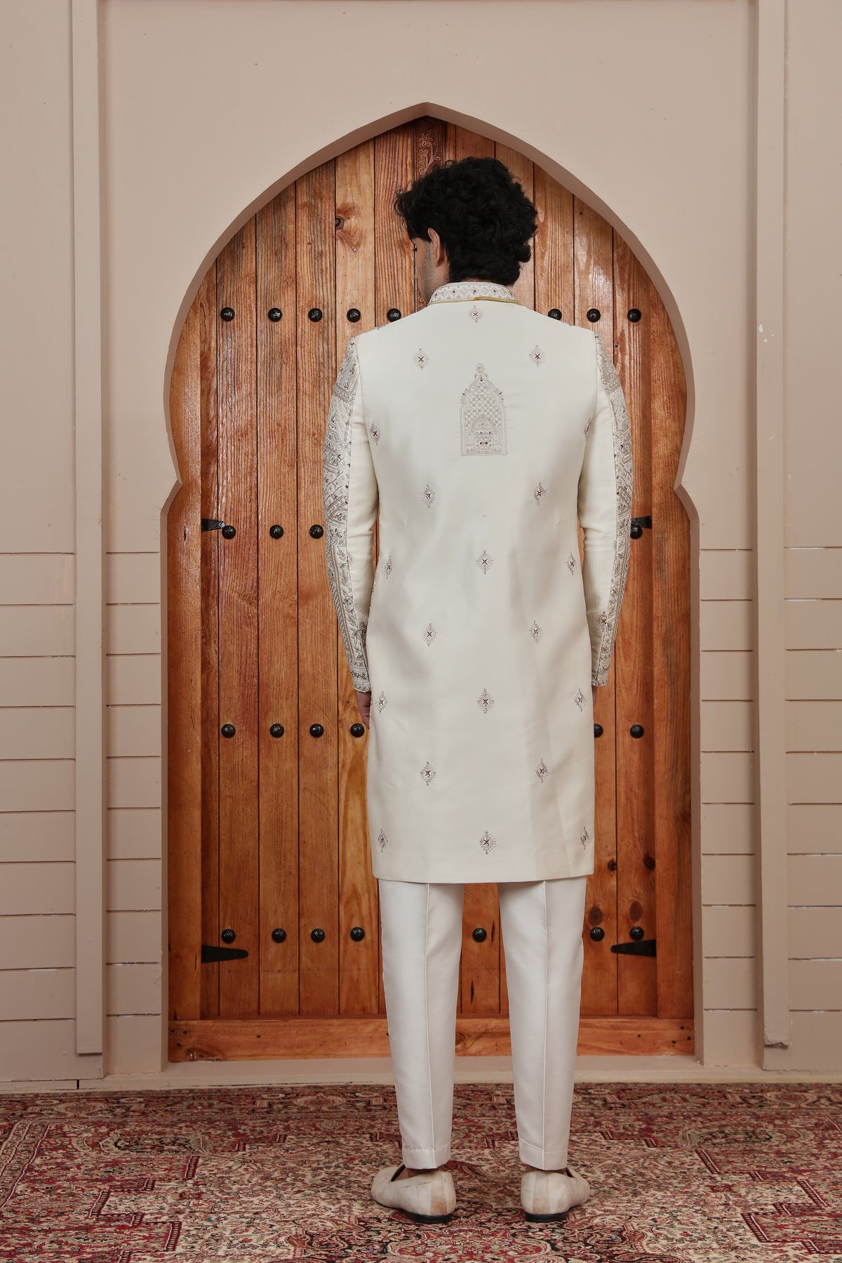 Designer Panel Work Indowestern Sherwani for Men