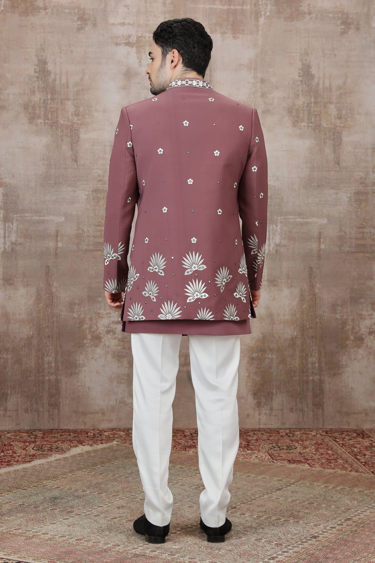 Pink Radiant Motif Indo Western Outfit