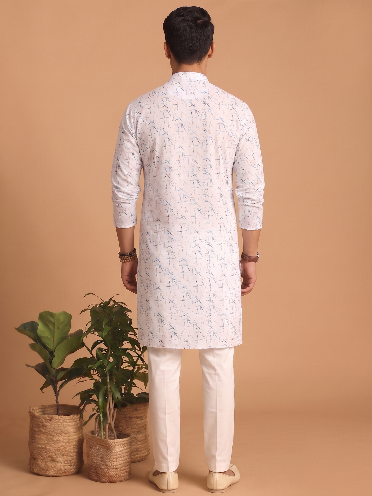 Stylish Printed Kurta Trouser Ensemble