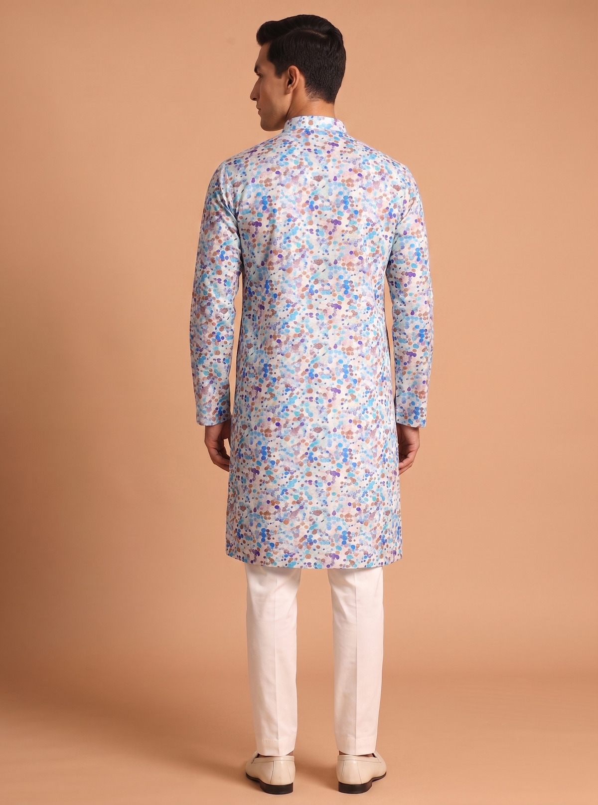 Colorful Pattern Cotton Kurta Trouser