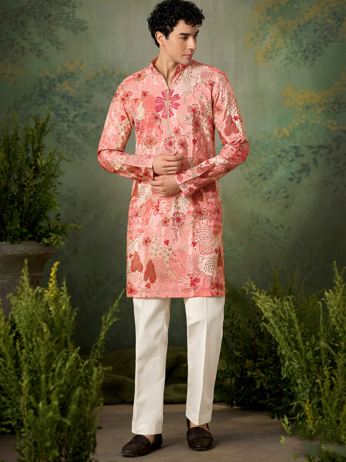 Multicolour Printed Kurta with Trouser