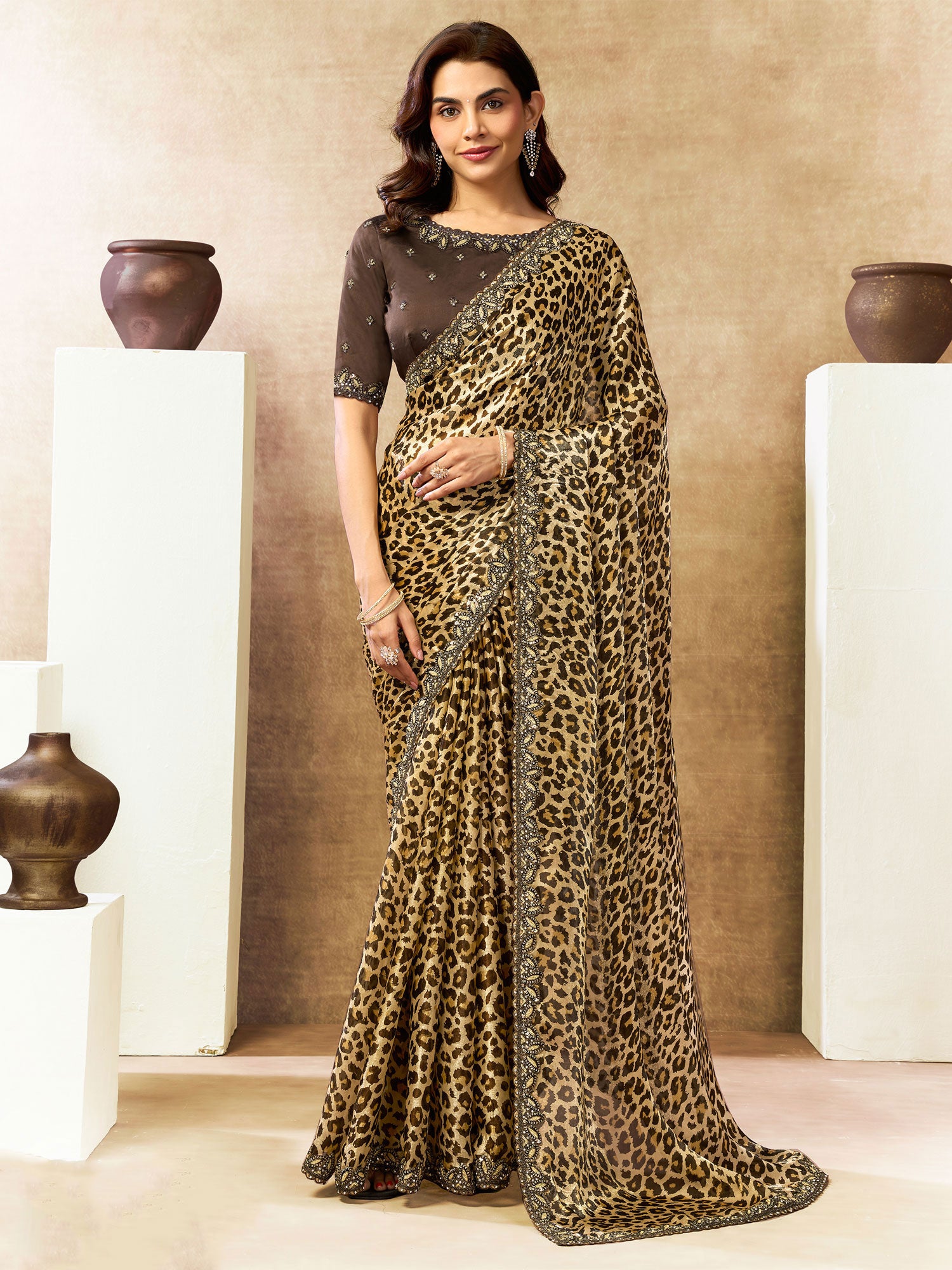 Yellow Bridesmaid Silk Saree With Blouse