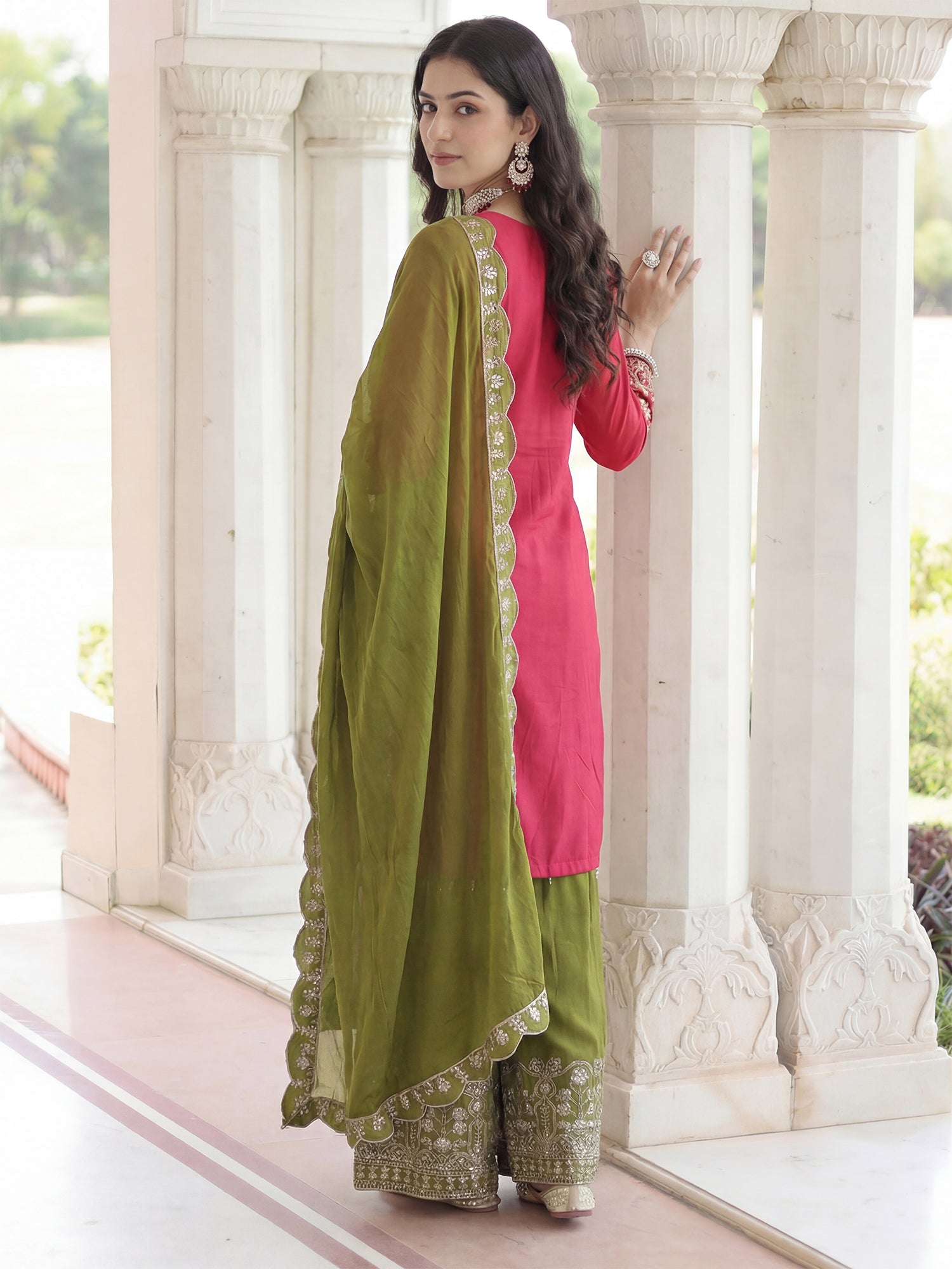 Pink Party Wear Salwar Suit In Pakistani Style