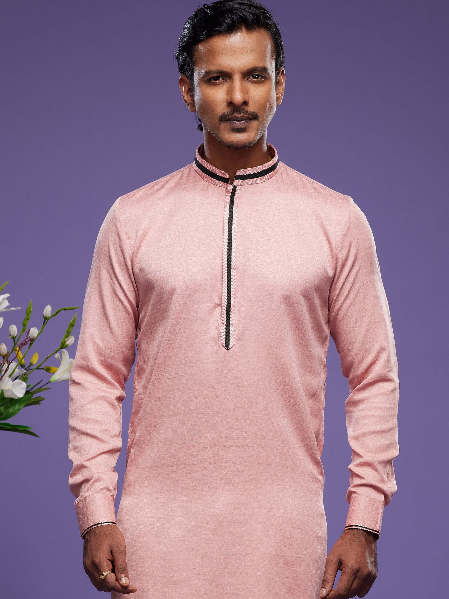 Pink Party Wear Readymade Kurta Pyjama Set