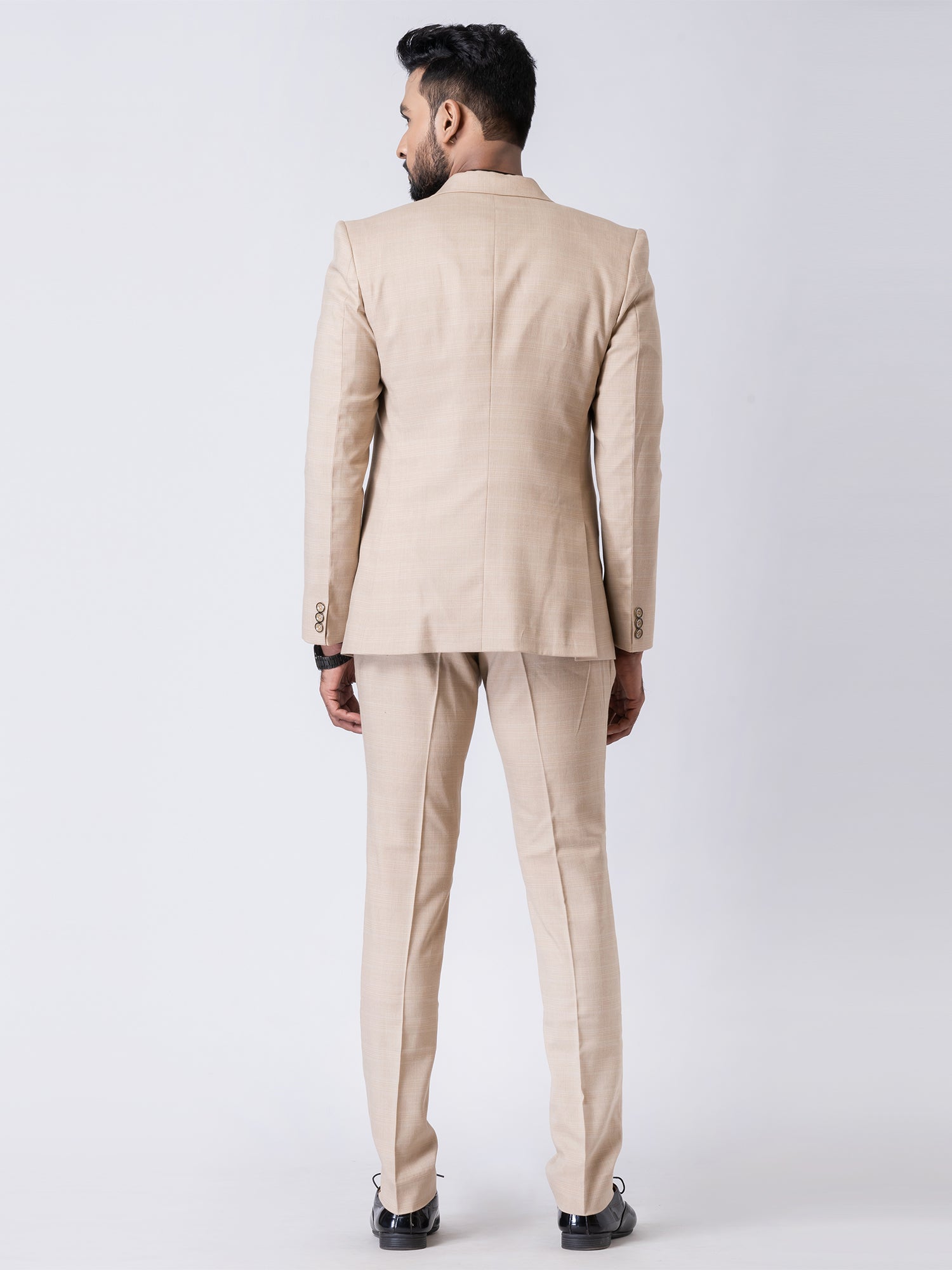 Light Beige Designer Suit For Mens