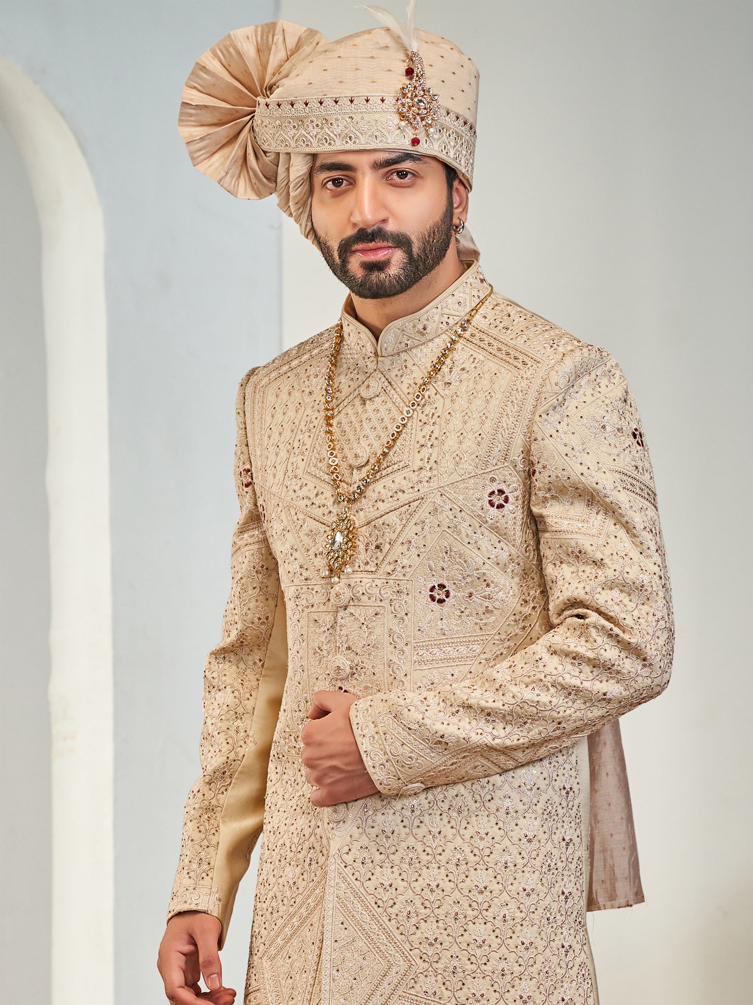 Golden Thread Augmented Menswear Sherwani