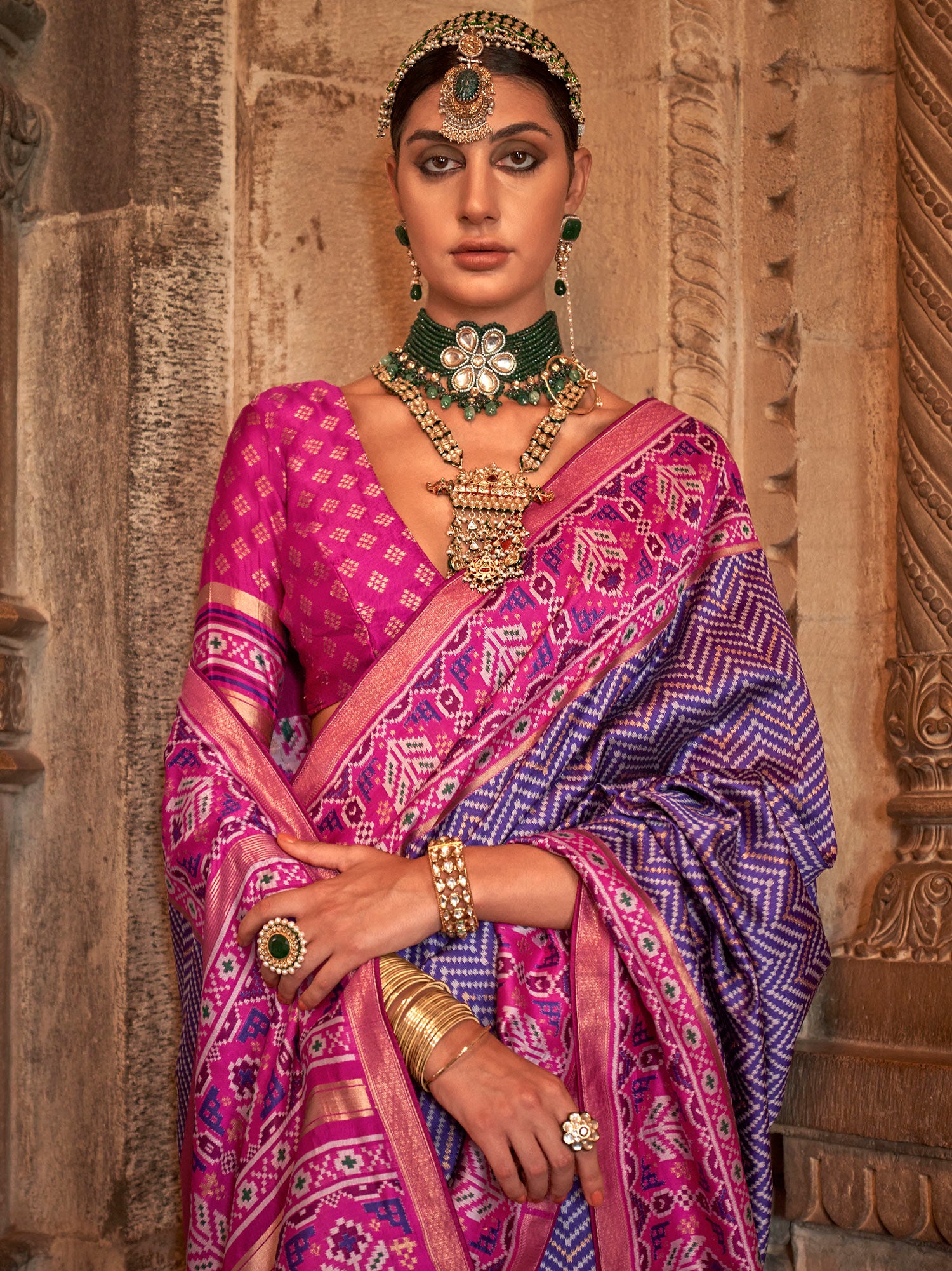 Purple Casual Wear Saree In Art Silk With Blouse
