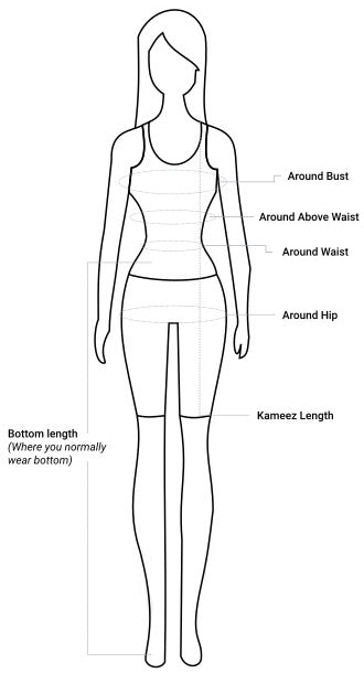 Front measurement guide