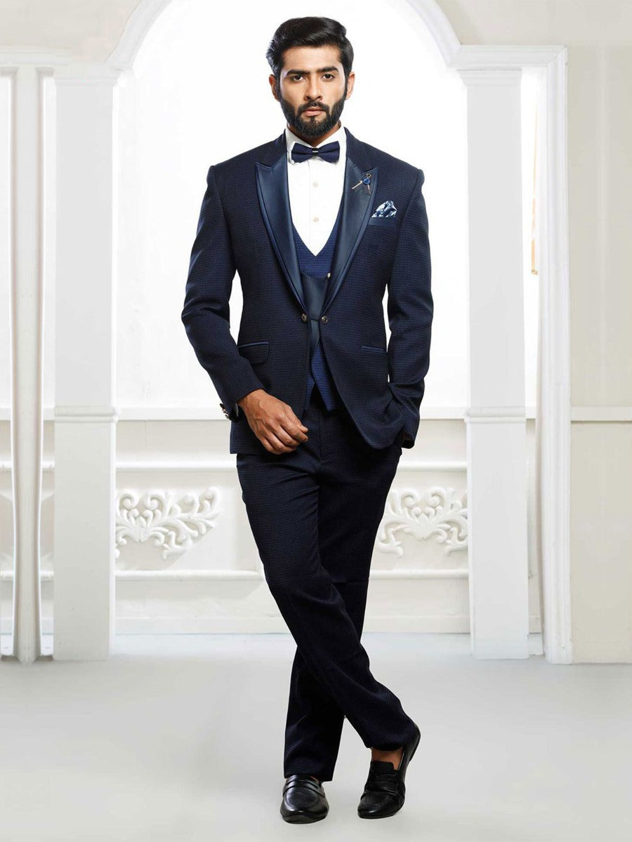 Blue Colour Men's Wedding Suit.