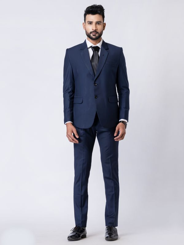 Navy Blue Mens Wedding Wear Suit