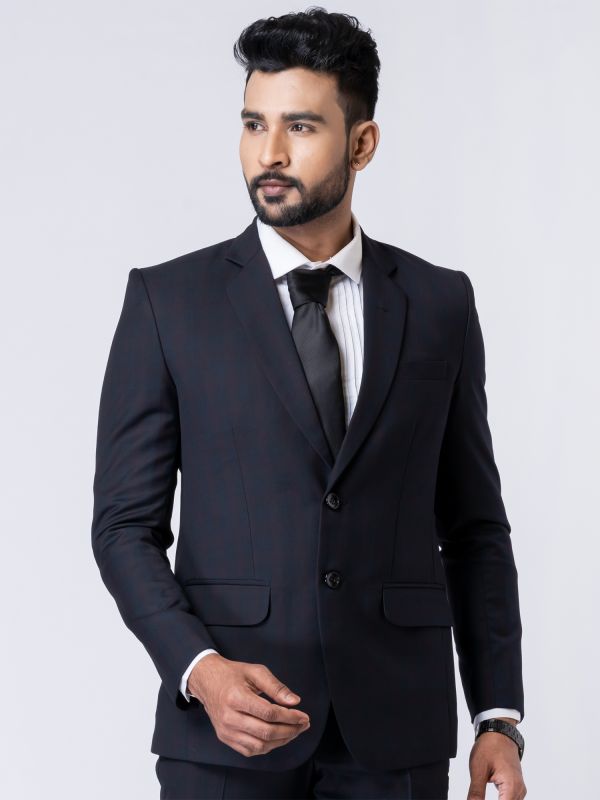 Black Latest Mens Suit Design For Wedding