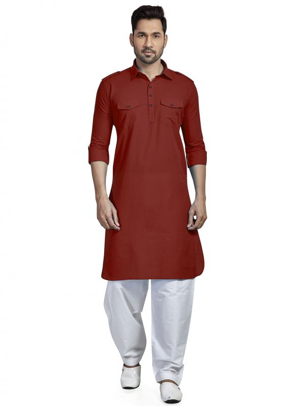 pathani red colour