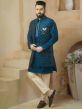 Blue Colour Imported Fabric Readymade Long Kurta Jacket.