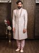 Pink Embroidered Mens Sherwani In Silk