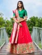 Silk Fabric Designer Lehenga Choli Red Colour.