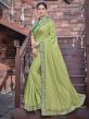 Green Colour Georgette,Silk Fabric Saree.