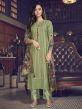 Green Colour Silk Salwar Kameez.