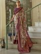 Wine Colour Silk Designer Saree.