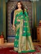 Green Colour Banarasi Silk Traditional Saree.