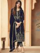 Blue Colour Party Wear Salwar Suit.