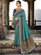 Green Colour Raw Silk Fabric Saree.