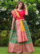 Green Colour Silk Fabric Lehenga Choli.