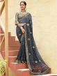 Georgette Fabric Saree Black Colour.