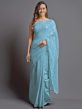 Blue Colour Georgette Saree.