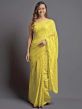 Yellow Colour Women Saree in Georgette Fabric.