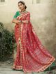 Red Colour Silk Fabric Indian Designer Saree.