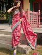 Red Colour Organza,Silk Fabric Traditional Saree.