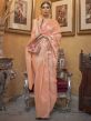 Peach Colour Silk Designer Saree.