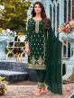 Green Colour Georgette Fabric Designer Salwar Suit.