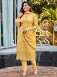 Yellow Colour Designer Salwar Suit in Georgette Fabric.