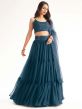 Blue Colour Party Wear Lehenga Choli.