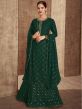 Green Colour Designer Sharara Salwar Suit in Georgette Fabric.