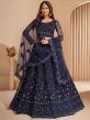 Blue Colour Anarkali Salwar Suit Blue Colour.