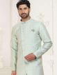 Blue Party Wear Kurta Pajama In Jacquard