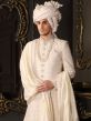 Cream Hand Embroidered Sherwani With Anarkali Kurta