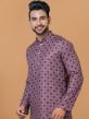 Purple Printed Casual Wear Kurta Pajama