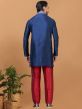 Blue Party Wear Kurta Pajama In Dupion Silk